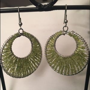 Bead Hoop Earrings